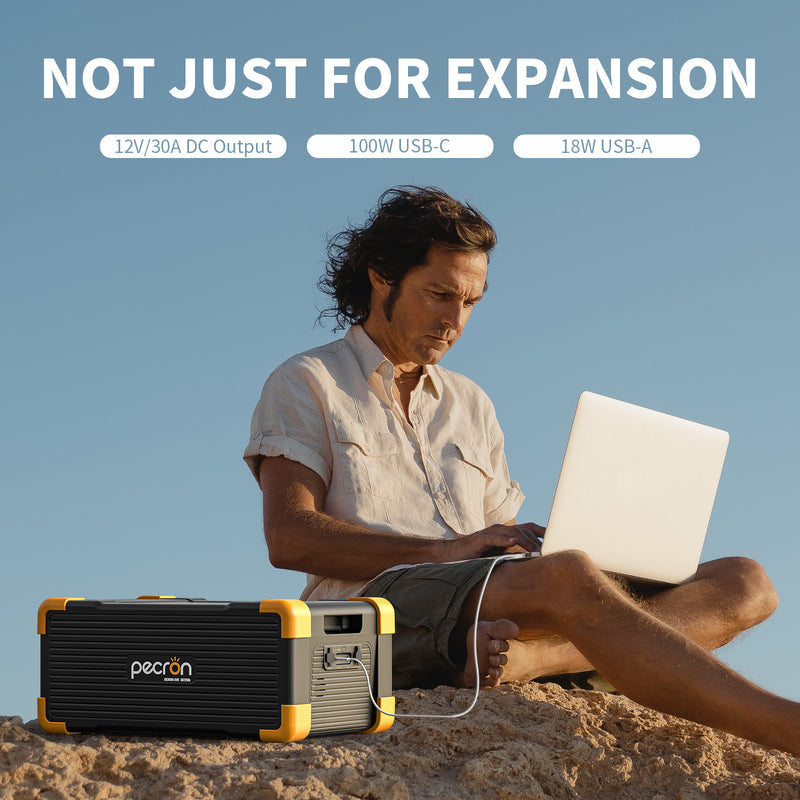 PECRON EB3000-24V 3072Wh Expansion Battery for E2000LFP